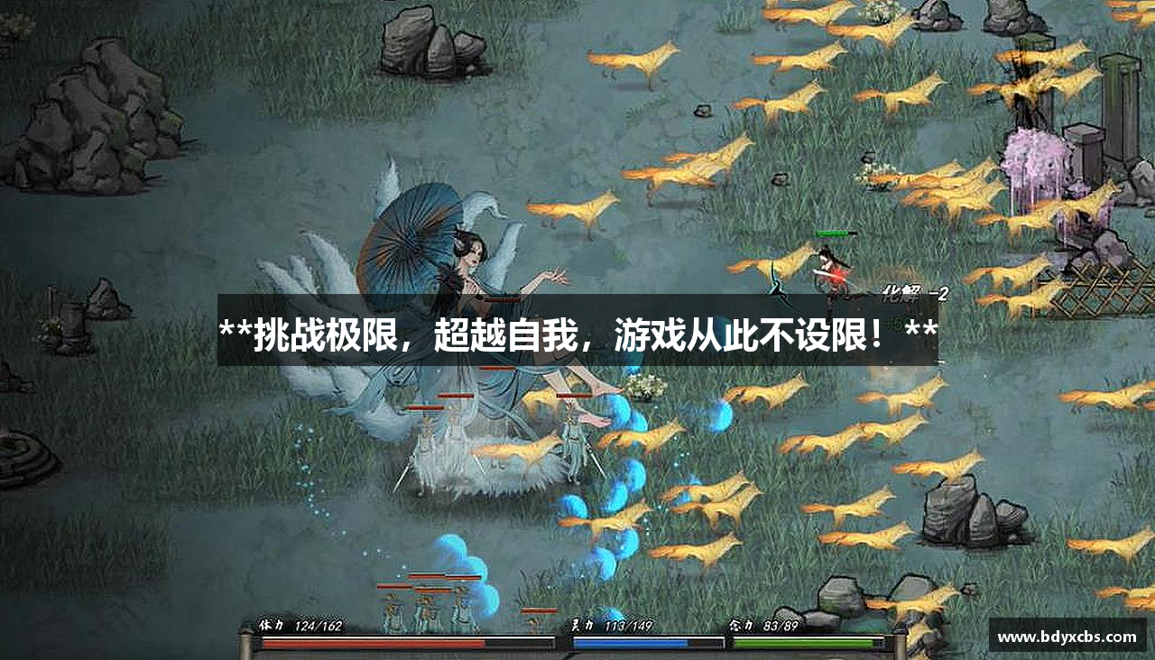 **挑战极限，超越自我，游戏从此不设限！**